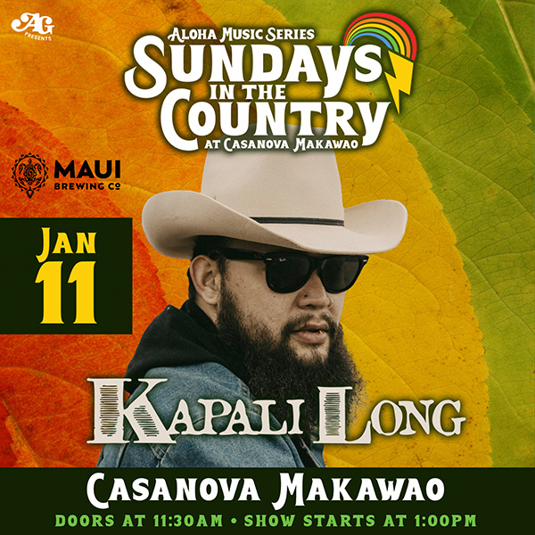 Sundays in the Country - Kapali Long’s ‘Born & Raised’ HI State Tour